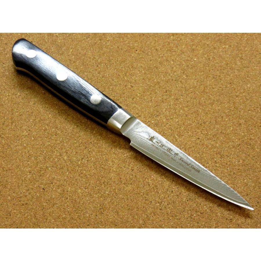 関の刃物 ペティナイフ 150mm 濃州正宗作 ダマスカス69層 果物包丁