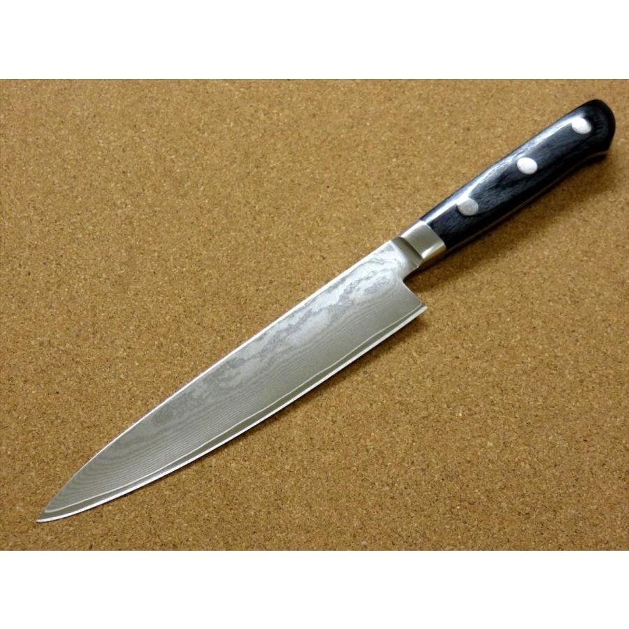 関の刃物 ペティナイフ 150mm 濃州正宗作 ダマスカス69層 果物包丁 両刃 関の刃物 ペティナイフ 150mm 濃州正宗作 ダマスカス69層 果物