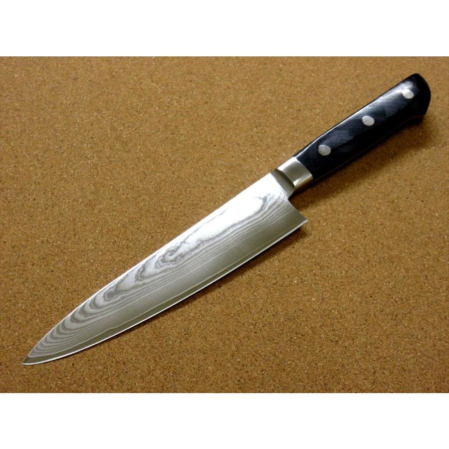 包丁 牛刀 17.5cm (175mm) 関の刃物 濃州正宗作 ダマスカス69層鋼 両刃