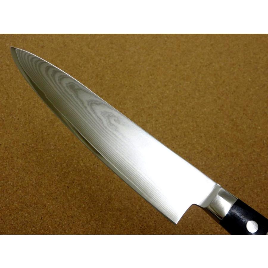 包丁 牛刀 17.5cm (175mm) 関の刃物 濃州正宗作 ダマスカス69層鋼 両刃