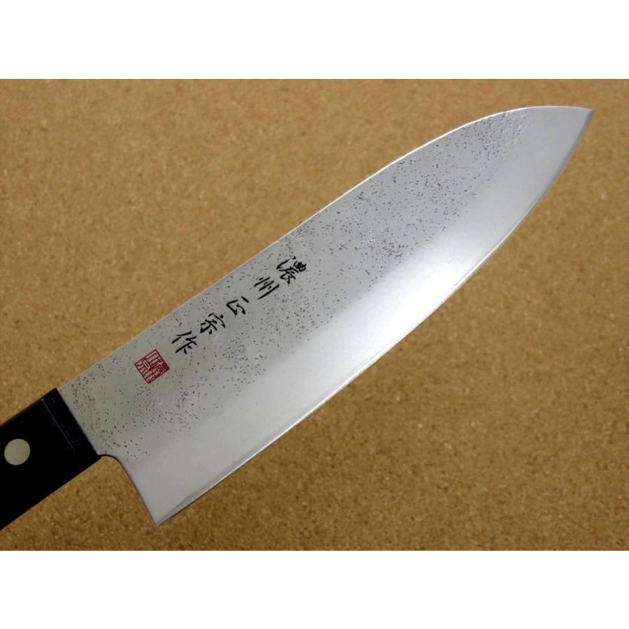 包丁 三徳包丁 17cm (170mm) 関の刃物 濃州正宗作 梨地 ステンレス