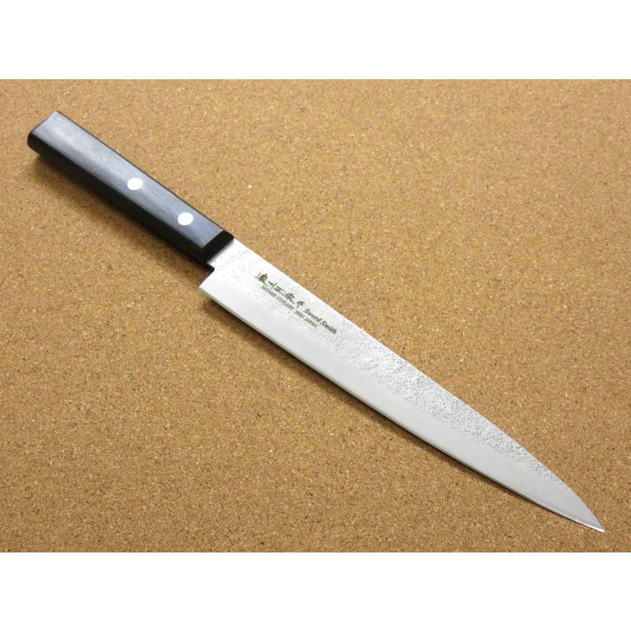 包丁 刺身包丁 20cm (200mm) 関の刃物 濃州正宗作 片刃 右利き 梨地