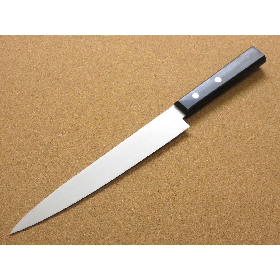 包丁 刺身包丁 20cm (200mm) 関の刃物 濃州正宗作 片刃 右利き 梨地