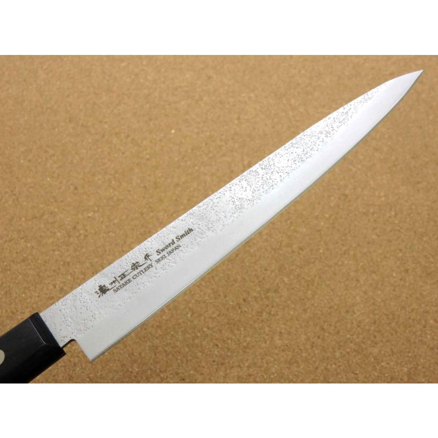 包丁 刺身包丁 20cm (200mm) 関の刃物 濃州正宗作 片刃 右利き 梨地