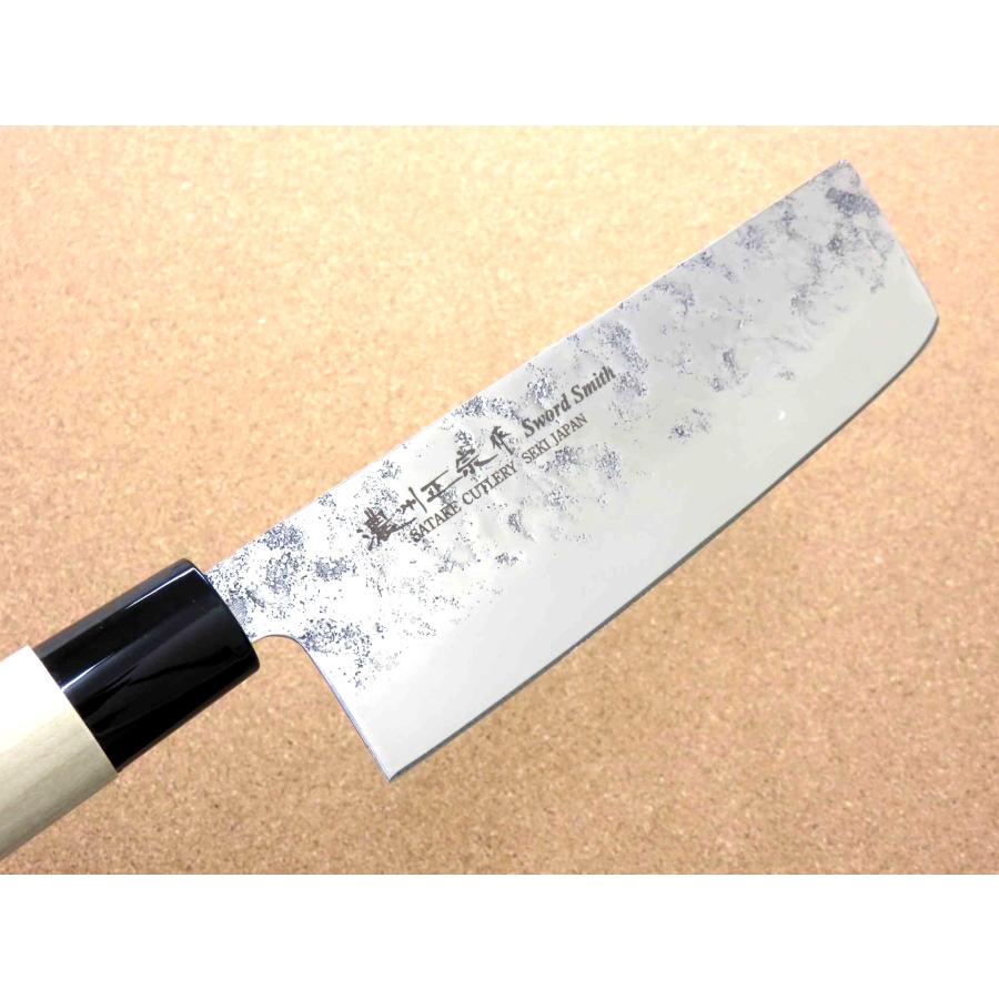 包丁 菜切り包丁 17cm (170mm) 関の刃物 濃州正宗作 梨地 和包丁 薄刃