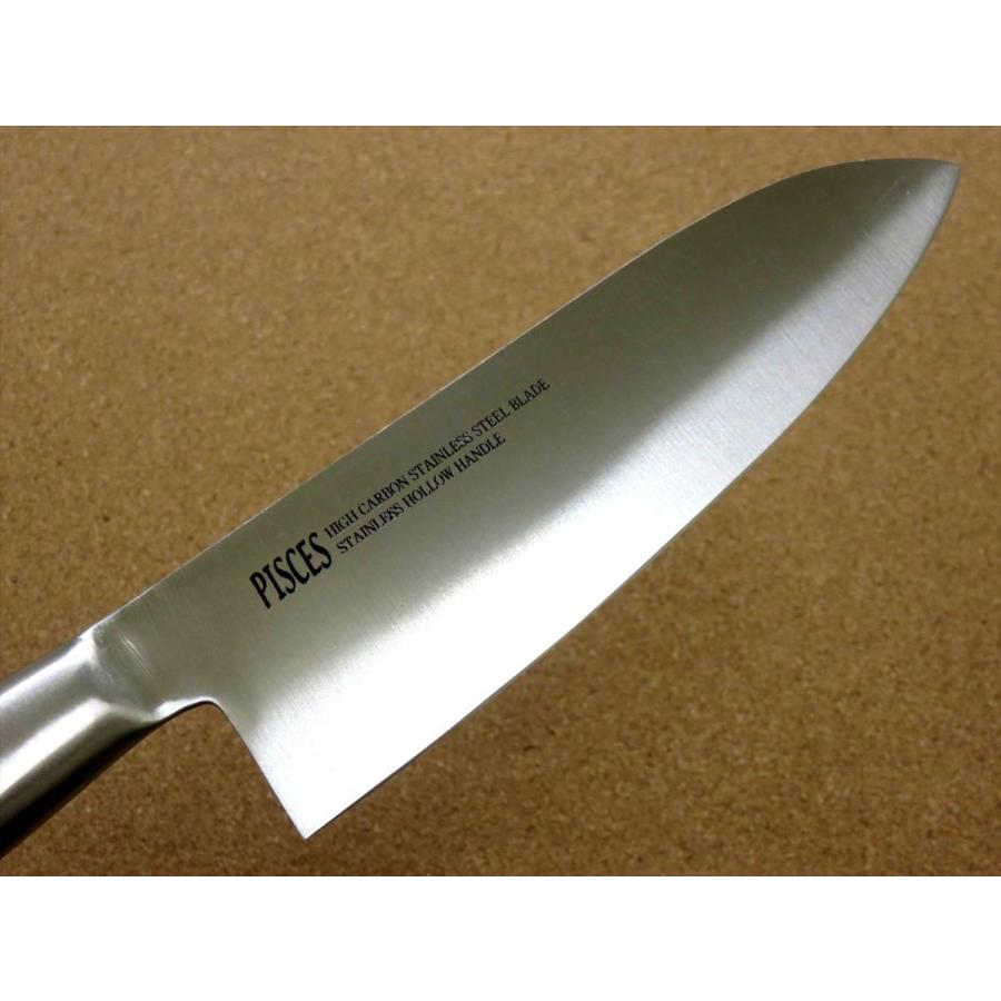 三徳包丁 8本セット ステンレス鋼 No.160 鎌型包丁（三徳包丁） 180mm エーデルワイスステンレス鋼