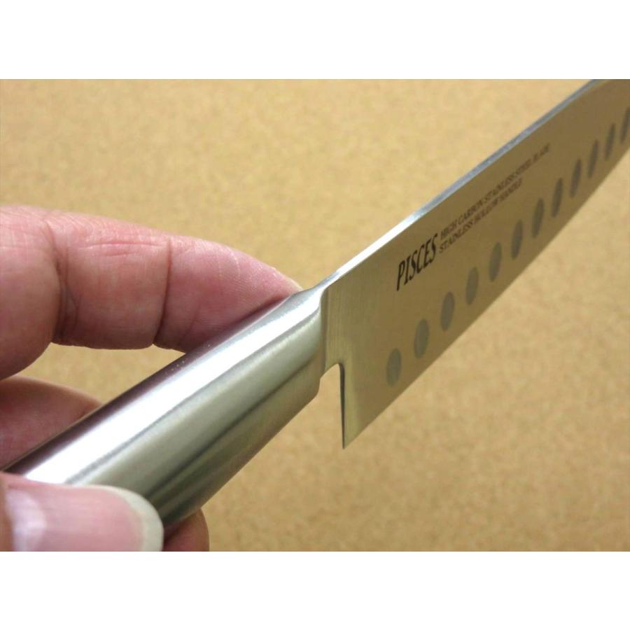 包丁 ディンプル三徳包丁 17cm (170mm) 関の刃物 PISCES (パイシーズ