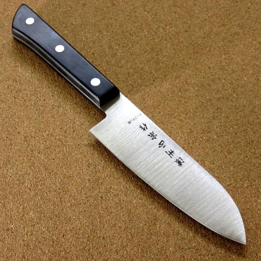 包丁 小三徳包丁 13.5cm (135mm) 関の刃物 濃州正宗作 ステンレス フェノール樹脂柄 肉切 魚 両刃 万能包丁 手の小さい方 文化包丁 日本製｜sk2excellent