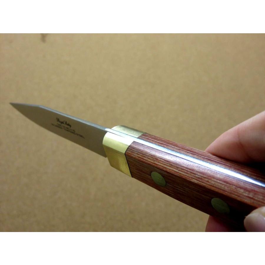 包丁 パーリングナイフ 10cm (100mm) 関の刃物 ステンレス 真鍮口金