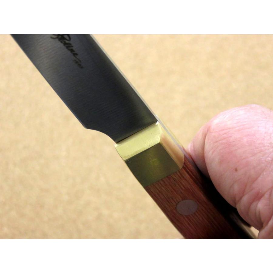 包丁 ペティナイフ 12cm (120mm) 関の刃物 ステンレス 真鍮口金 赤合板