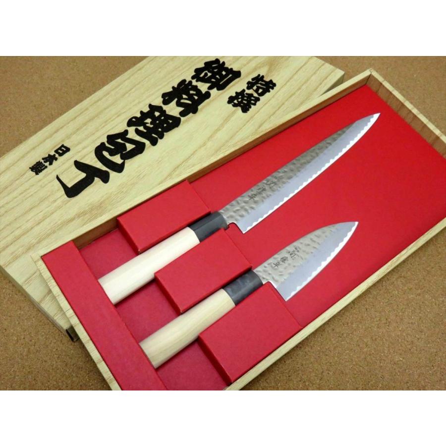 ヤクセル 包丁セット 2本組 刺身包丁 アジ切り小出刃 関の刃物