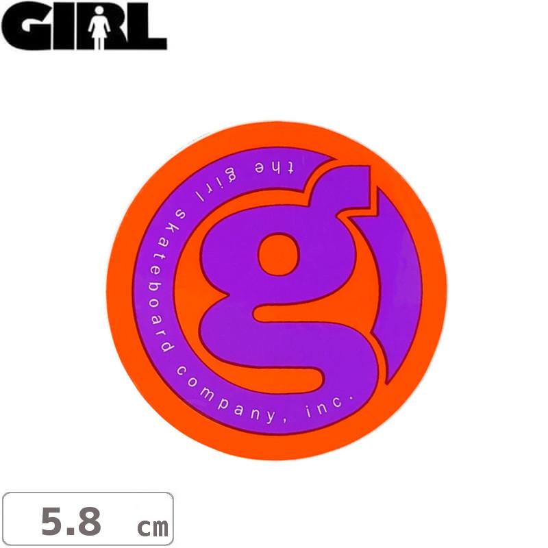 GIRL ガールスケートボード STICKER ステッカー G STICKER 5.8cm NO95｜sk8-sunabe