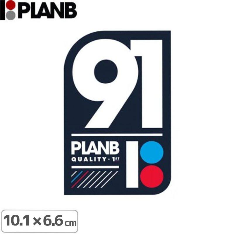 プランビーPLAN-Bスケボーstickerステッカー TEAM 91 10.1cm×6.6cm STICKER 30％OFF NO9 【ギフト】
