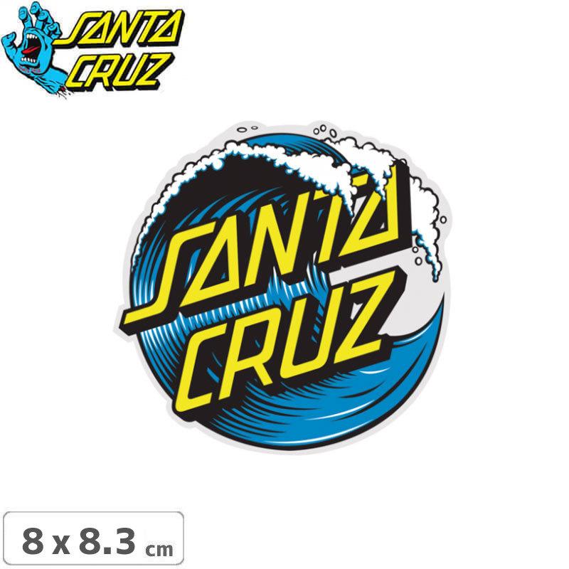 スケートボードショップ砂辺スケボー ステッカー サンタクルーズ Santacruz Wave Dot 8cm X 8 3cm No71 当社の