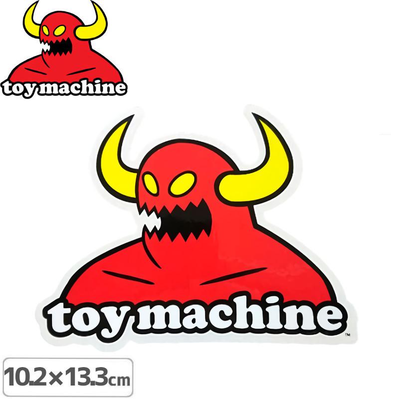 スケボー 最高級のスーパー ステッカー ブランド トイマシーン TOY MACHINE x M 【50％OFF】 10.2cm MONSTER NO29 13.3cm