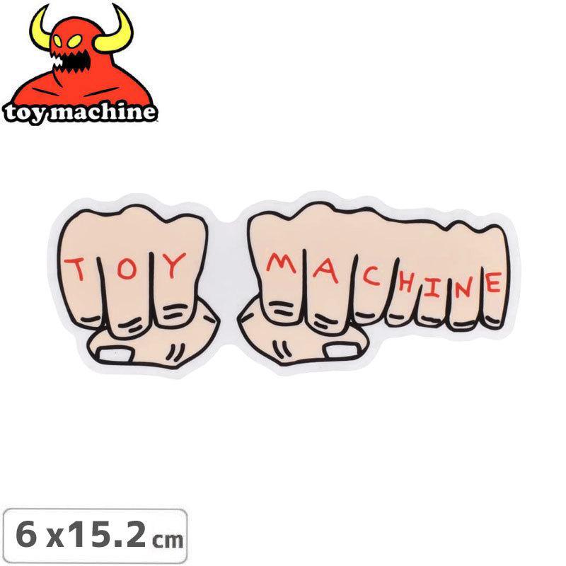 トイマシーン TOY MACHINE スケボー ステッカー FISTS STICKER 6cm x 15.2cm NO34｜sk8-sunabe