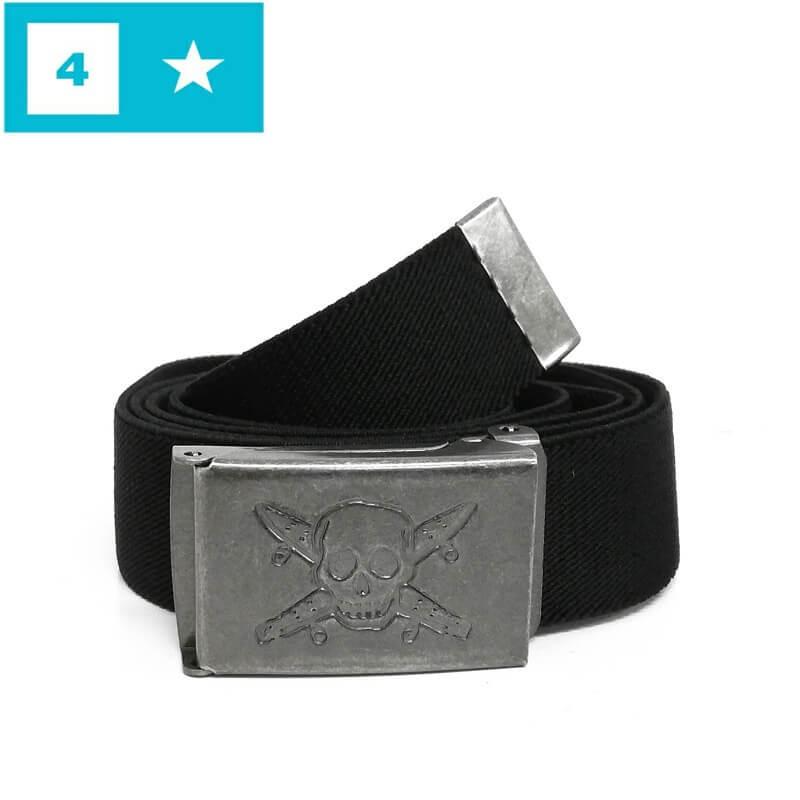Fourstar フォースター スケボー ベルト ガチャベルト ゴム Pirate Web Belt ブラック No5 Ac 34 Belt05 スケートボードショップ砂辺 通販 Yahoo ショッピング