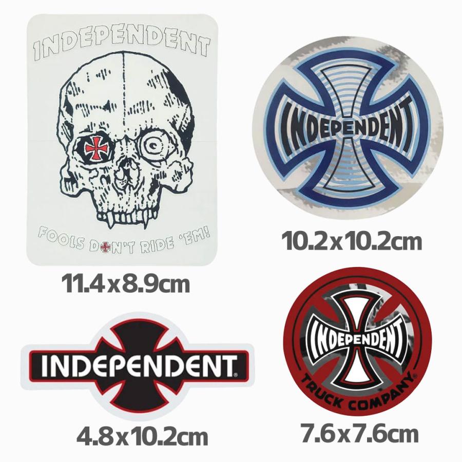 インディペンデント INDEPENDENT スケボー ステッカー オリジナルSTICKER PACK 4枚 NO140｜sk8-sunabe｜02