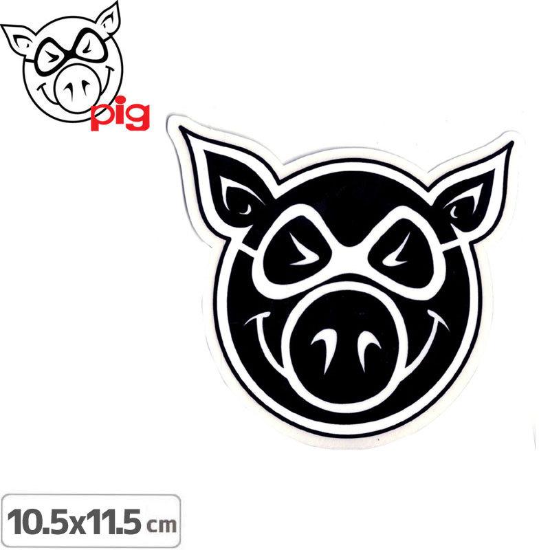 PIG ピッグ STICKERc ステッカー LOGO 10.5cm×11.5cm NO1 :ac-40-sticker01:スケートボードショップ砂辺  - 通販 - Yahoo!ショッピング