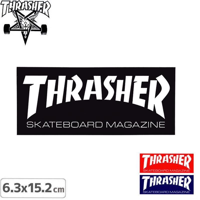 スケボー スラッシャー ステッカー Usモデル Thrasher Skatemagazine Logo Skatemag Logo 6 3cm 15 2cm No05 Ac 43 Sticker05 スケートボードショップ砂辺 通販 Yahoo ショッピング