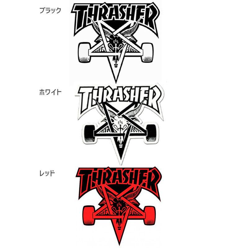 スラッシャー スケボー スケートボード ステッカーUSモデル THRASHER SK8 GOAT 3色 9.5cm x 10cm NO27｜sk8-sunabe｜02