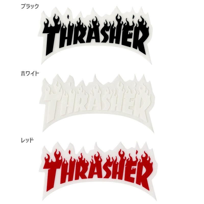 スケボー スケートボード ステッカー スラッシャー USモデル THRASHER FLAME 3色 4.7cm x 8.2cm NO49｜sk8-sunabe｜02