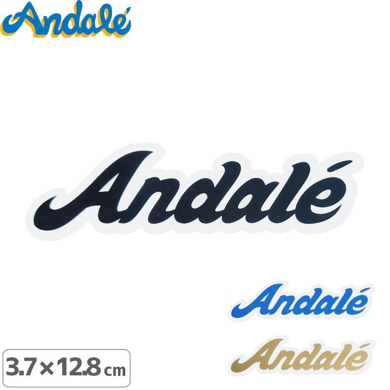 アンデール ANDAL スケボー スケートボード ステッカー ANDALE LOGO STICKER 3.7cm x 12.8cm NO2｜sk8-sunabe