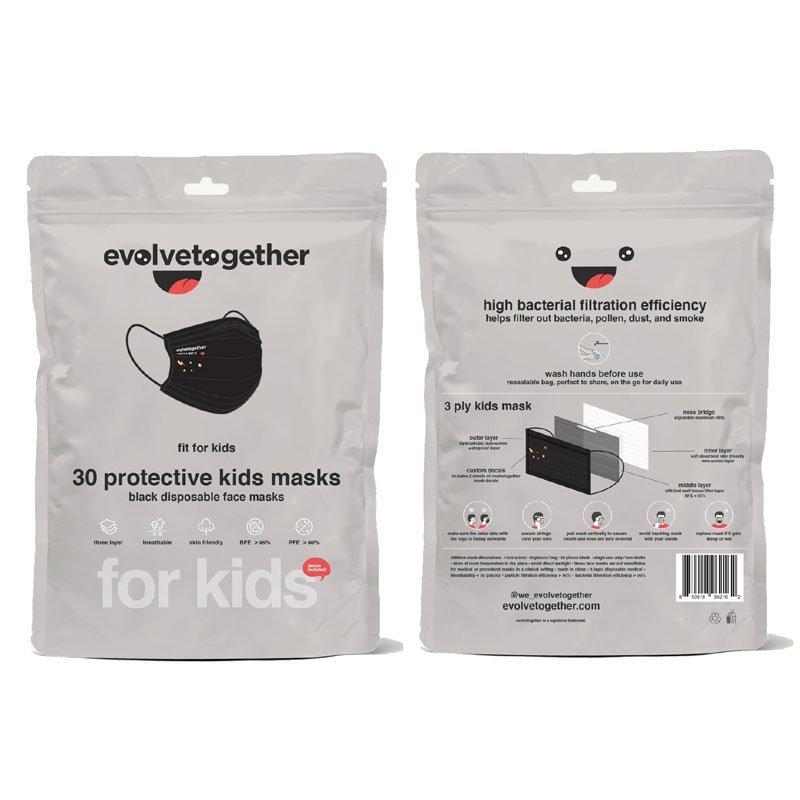 イボルブ トゥギャザー EVOLVE TOGETHER 小物 マスク KIDS 30 DAY PACK DISPOSABLE FACE