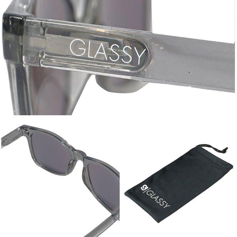 グラッシーサンハッターズ GLASSY SUNHATERS サングラス LEONARD SUNGLASSES ダークグレー×パープルミラー NO19｜sk8-sunabe｜03