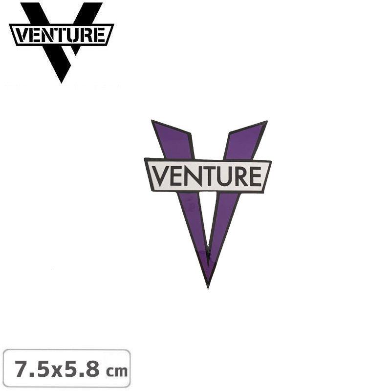 ベンチャー VENTURE スケボー ステッカー V DIE CUT STICKER PURPLE 7.5cm×5.8cm NO32｜sk8-sunabe