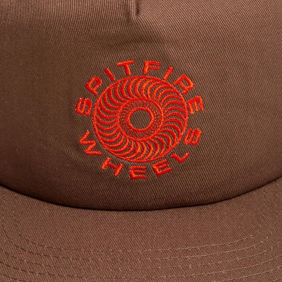 スピットファイヤー SPITFIRE ベースボール キャップ HAT CLASSIC 87 SWIRL SNAPBACK ブラウン/レッド NO94｜sk8-sunabe｜02