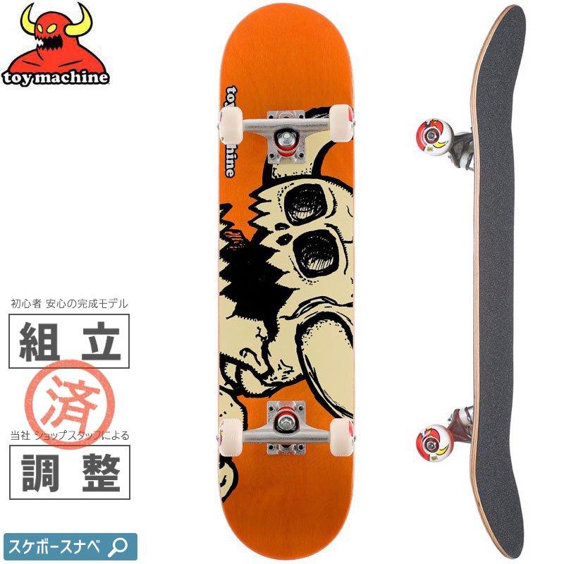 トイマシーン TOY MACHINE スケボー コンプリート DEAD MONSTER COMPLETE 7.75インチ オレンジ NO101