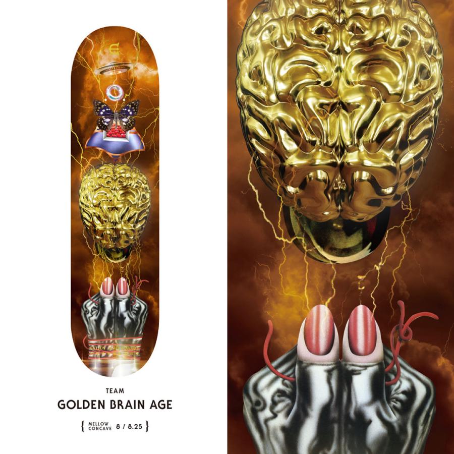 EVISEN エビセン スケートボード デッキ ゑびせん GOLDEN BRAIN AGE DECK 8.25インチ NO150｜sk8-sunabe｜03