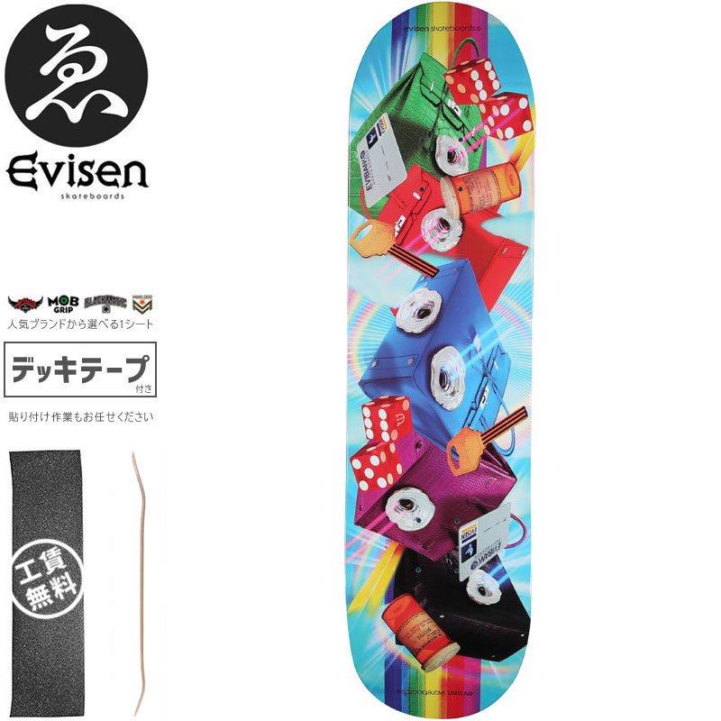 EVISEN エビセン スケートボード デッキ RAINBOW DECK 8.06インチ/8.25