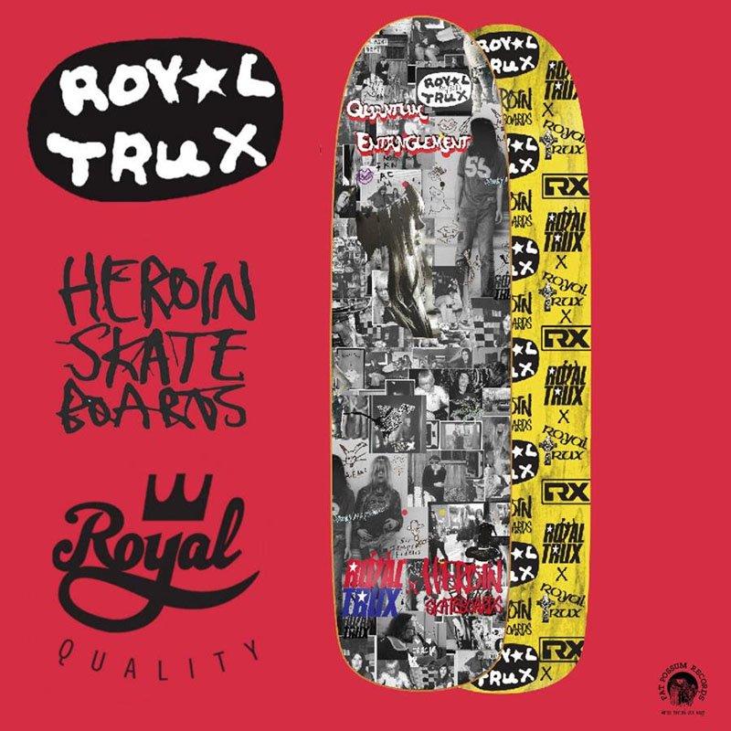 スケボー スケートボード HEROIN SKATEBOARDS ヘロイン デッキ ROYAL TRUX DECK 8.88インチ オールドスクール  NO49