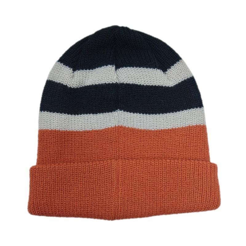 スケボー スケートボード ボルコム ニット帽 Volcom ニットキャップ Harland 折り返し ビーニー オレンジ X ブラック No22 Knc 66 No22 スケートボードショップ砂辺 通販 Yahoo ショッピング