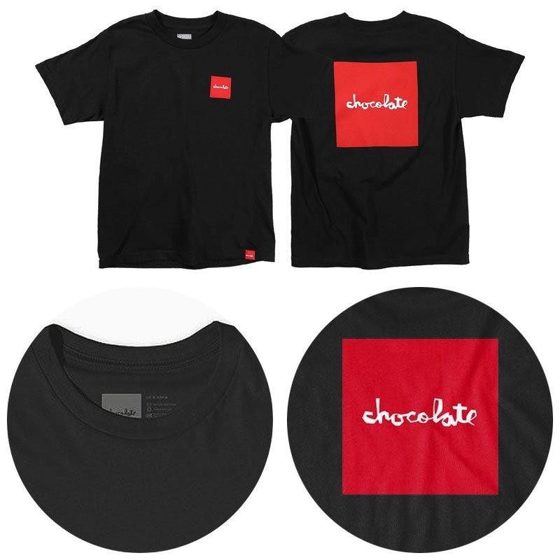 CHOCOLATE チョコレート キッズ Tシャツ SQUARE YOUTH TEE ブラック NO4｜sk8-sunabe｜03