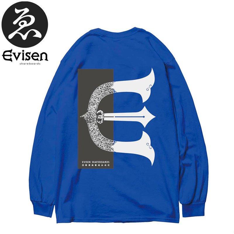 EVISEN エビセン スケボー ロング Tシャツ RECTANGLE LONG SLEEVE TEE ブルー NO7 :  lt-evisen-no07 : スケートボードSHOP砂辺ヤフー店 - 通販 - Yahoo!ショッピング
