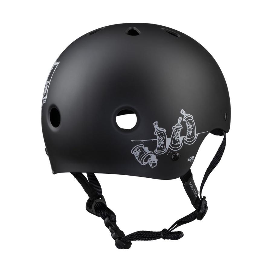 PRO-TEC プロテック スケボー ヘルメット CLASSIC SKATE CERTIFIED NEWDEAL SPRAY HELMET ブラック NO3｜sk8-sunabe｜03