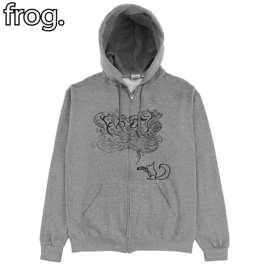 FROG SKATEBOARDS フロッグ スケートボード フーディ OG SQUIRREL ZIP HOODIE ジップアップ パーカー