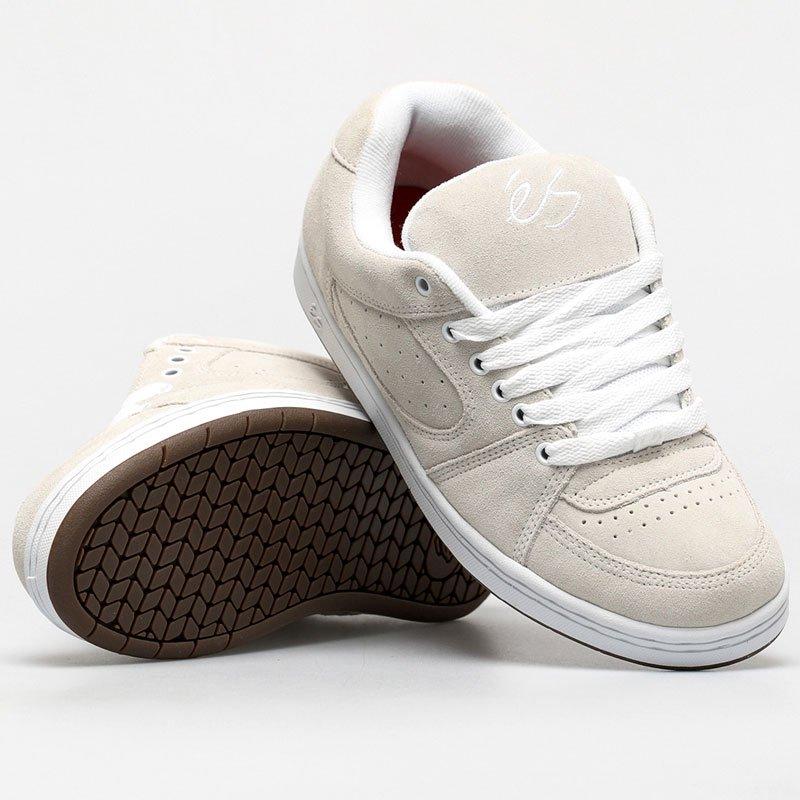 エス ES FOOTWEAR スケートシューズ スニーカー ACCEL OG SNEAKER 104 WHITE/GUM スウェード NO140｜sk8-sunabe｜02