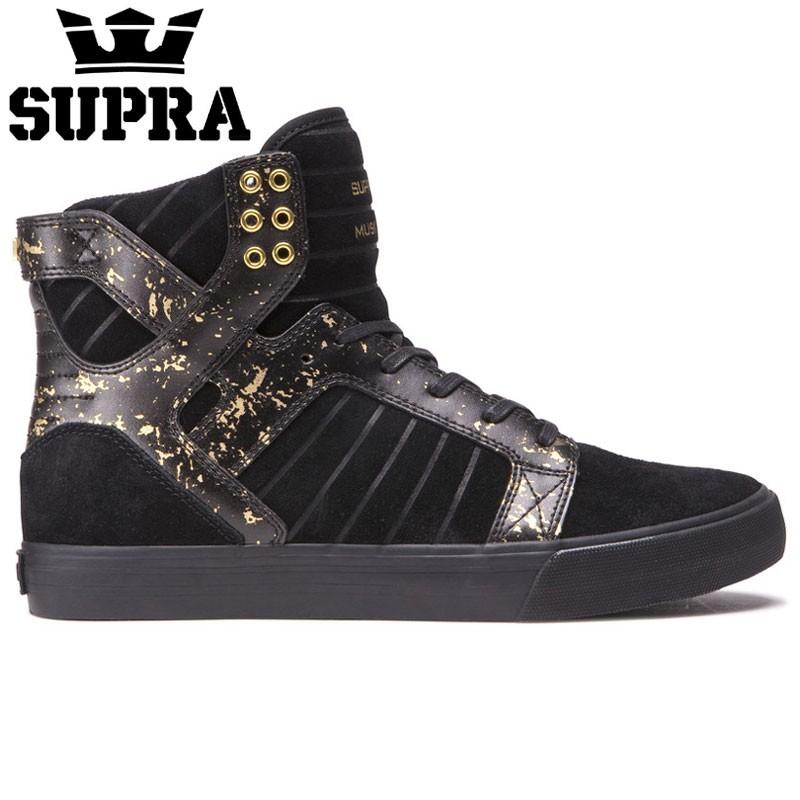 supra black and gold high tops