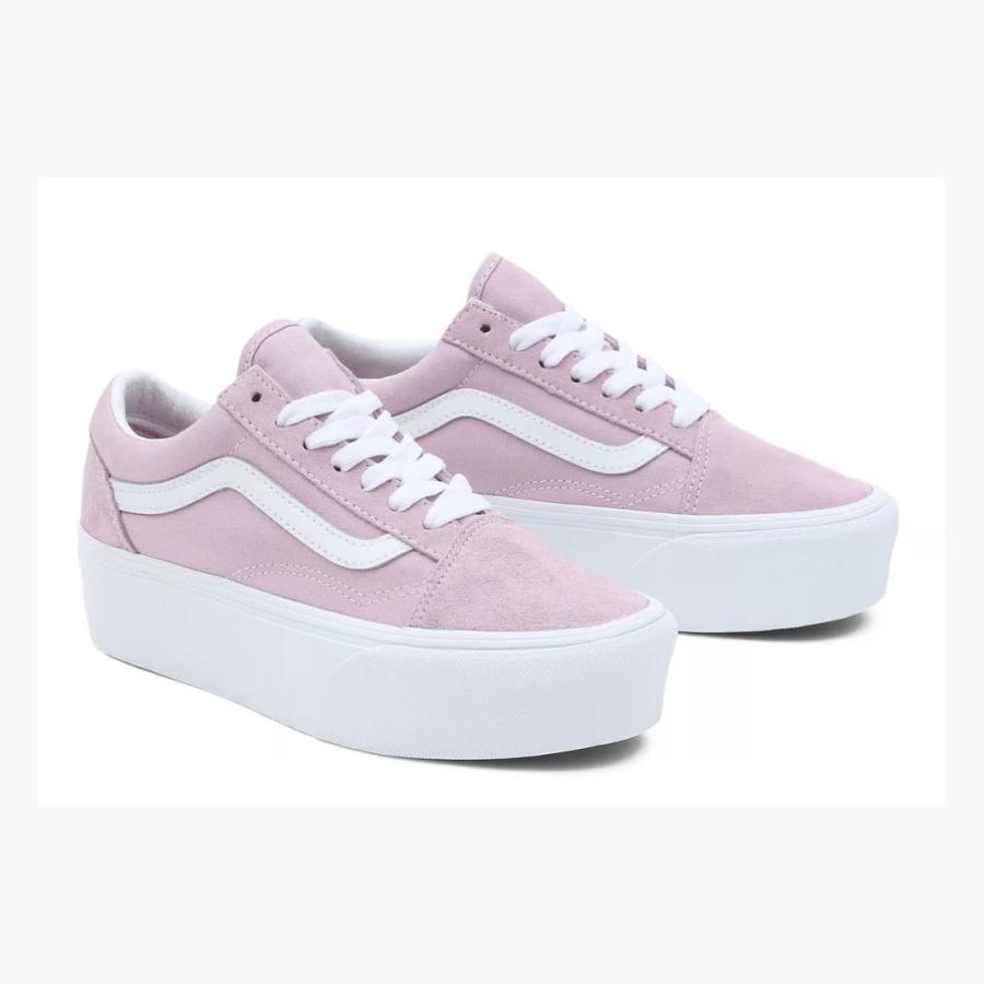 VANS バンズ シューズ USA企画 WOMENS OLD SKOOL STACKFORM SHOES ライラック NO50｜sk8-sunabe｜02