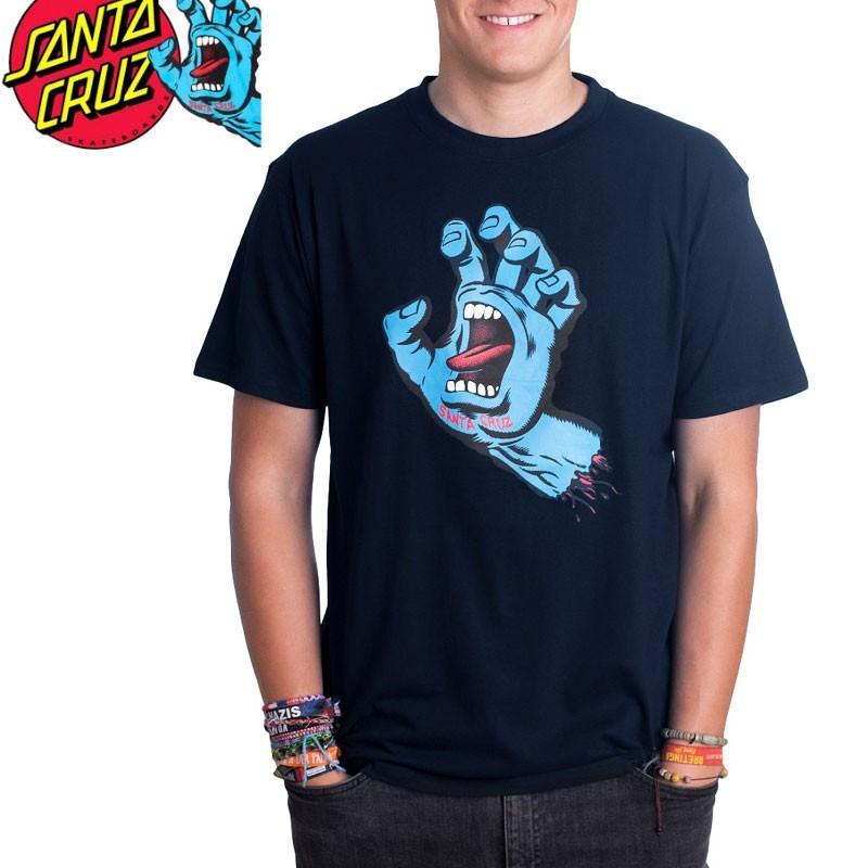 サンタクルーズ Tシャツ Santa Cruz スケボー スケートボード Screaming Hand Premium S S Tee ネイビー スクリーミングハンド No115 T 22 No115 スケートボードショップ砂辺 通販 Yahoo ショッピング