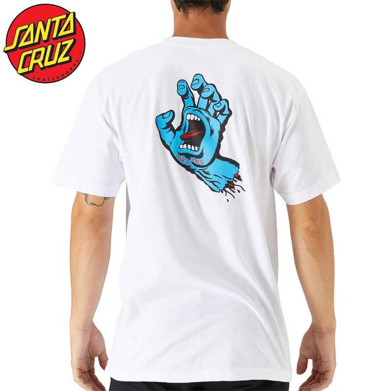 サンタクルーズ Tシャツ Santa Cruz スケボー スケートボード Screaming Hand S S Tee ホワイト スクリーミングハンド No119 T 22 No119 スケートボードショップ砂辺 通販 Yahoo ショッピング