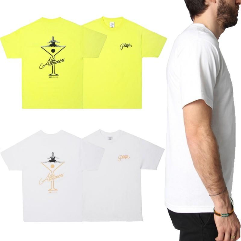 ALLTIMERS オールタイマーズ スケボー スケートボード Tシャツ SPLITS LOGO TEE ホワイト/セーフティグリーン NO1｜sk8-sunabe｜04