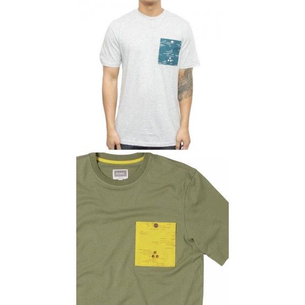 スケボー スケートボード Tシャツ ALTAMONT オルタモント WAVY CREW POCKET TEE オリーブ グレー NO22｜sk8-sunabe｜02