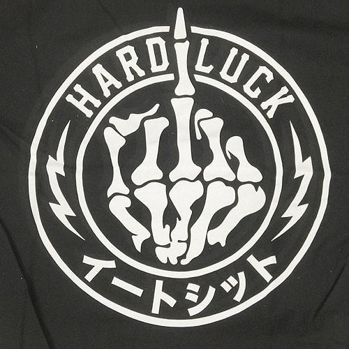 HARD LUCK ハードラック スケボー スケートボード Tシャツ HL-THE FINGER TEE ブラック NO2｜sk8-sunabe｜03