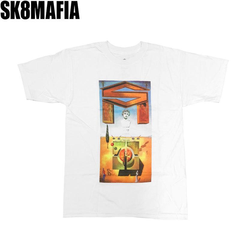 スケートマフィア SK8MAFIA スケボー スケートボード Tシャツ ATOMIC TEE ホワイト NO71｜sk8-sunabe