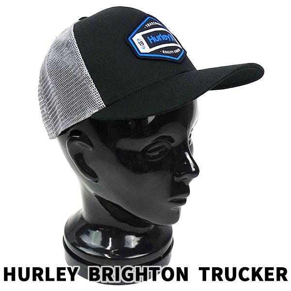 HURLEY/ハーレー 帽子 BRIGHTON TRUCKER BLACK CAP/キャップ HAT/ハット 帽子 日よけ 0187[返品、交換及びキャンセル不可]｜skatedepot｜02
